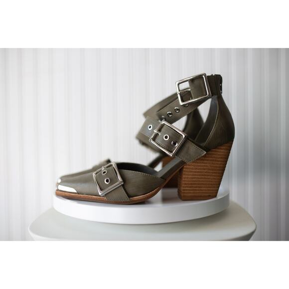 Free People Shoes - Free People Jeffrey Campbell Hendrix Heels 7 Olive